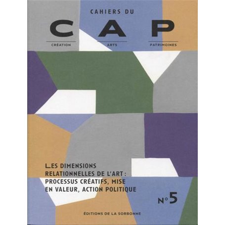 Cahier du CAP N°5 - Les dimensions relationnelles de l'art