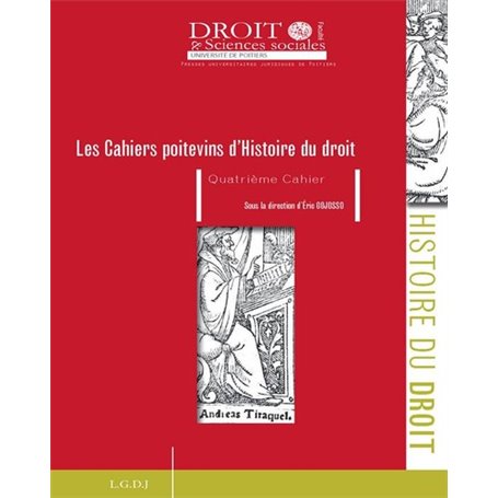 LES CAHIERS POITEVINS D'HISTOIRE DU DROIT