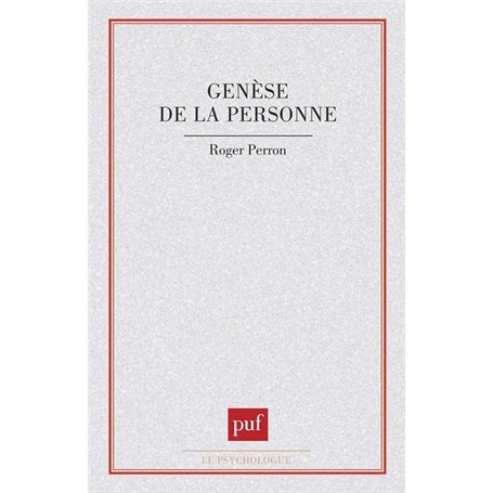 Genèse de la personne