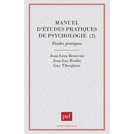 Manuel d'études pratiques de psychologie