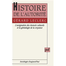 Histoire de l'autorité