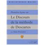 Premières leçons sur « Le Discours de la méthode » de Descartes