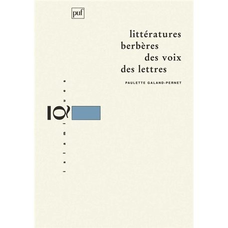 Littératures berbères, des voix, des lettres