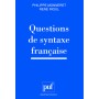 Questions de syntaxe française