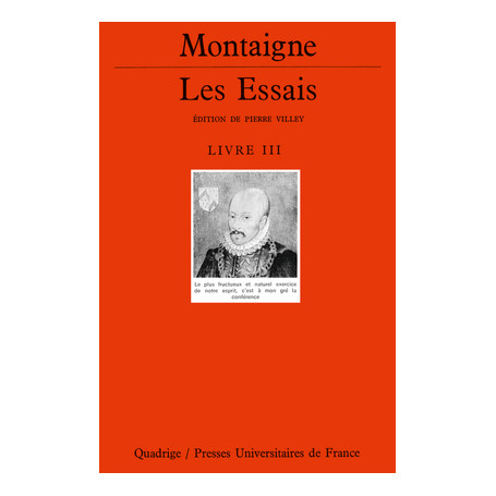 Les Essais. Livre III