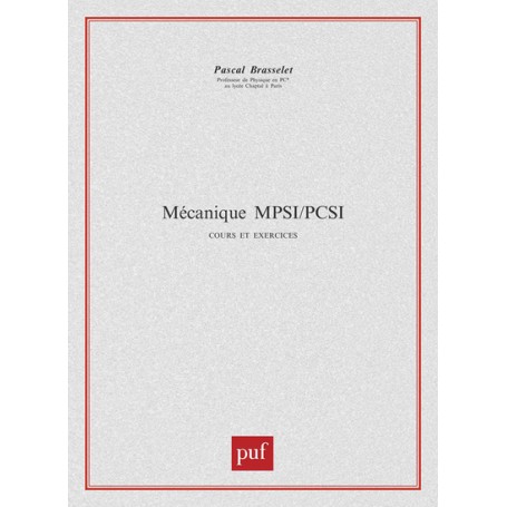 Mécanique MPSI-PCSI