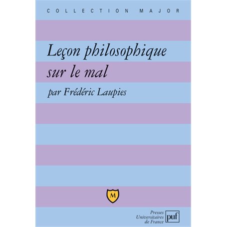 Leçon philosophique sur le mal