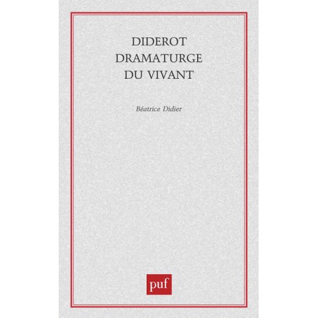 Diderot dramaturge du vivant