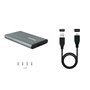 Protection pour disque dur TooQ TQE-2503G Gris USB USB 3.0 Micro USB B