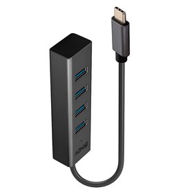 Hub USB LINDY 43325 Gris