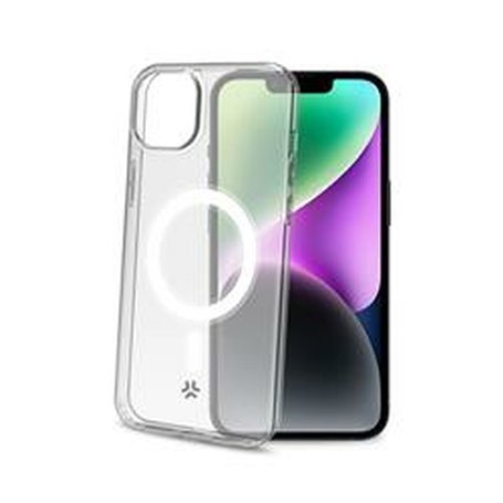 Protection pour téléphone portable Celly GELSKINMAG1053 iPhone 15 Tran