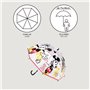 Parapluie Mickey Mouse Transparent Ø 71 cm Rouge