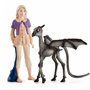Figurine daction Schleich Luna Lovegood & Baby Thestral Moderne