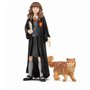 Ensemble de Figurines Harry Potter Hermione & Crookshanks