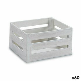 Boîte Décorative Blanc Bois 16 x 8 x 11 cm (60 Unités)