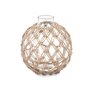 Boule Décorative Transparent Naturel verre Corde 18 x 20 cm (6 Unités)