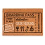 Paillasson Boarding Pass Naturel 60 x 1 x 40 cm (12 Unités)