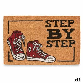 Paillasson Step by Step Rouge Naturel (12 Unités)