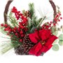 Décorations de Noël Rouge Multicouleur Rotin Plastique Ananas Panier 4