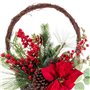 Décorations de Noël Rouge Multicouleur Rotin Plastique Ananas Panier 4