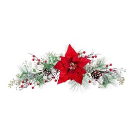 Décorations de Noël Rouge Multicouleur Plastique Tissu Ananas 60 cm