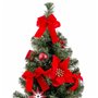 Décorations de Noël Rouge Vert Plastique Tissu Sapin de Noël 60 cm