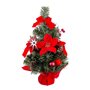 Décorations de Noël Rouge Vert Plastique Tissu Sapin de Noël 40 cm