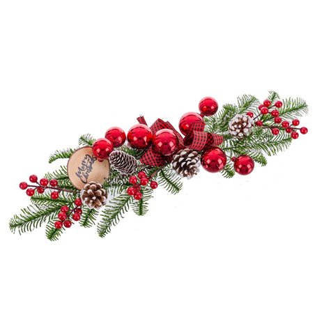 Décorations de Noël Rouge Multicouleur Plastique Ananas 50 cm