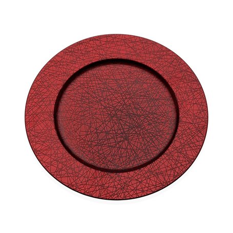 Dessous d'Assiette Versa Rouge polypropylène 33 x 33 cm