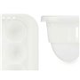 Coquetier Blanc Transparent Plastique 17,5 x 7 x 28,5 cm (12 Unités)