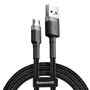 Câble USB vers micro USB Baseus CAMKLF-BG1 Blanc Noir 1 m