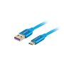 Câble USB A vers USB C Lanberg CA-USBO-21CU-0005-BL Bleu 50 cm 0,5 m