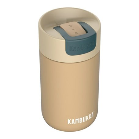 Tasse Thermos avec Couvercle Kambukka Olympus Noir Beige Acier inoxyda