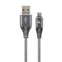 Câble USB A vers USB C GEMBIRD CC-USB2B-AMCM-1M-WB2 Gris Blanc/Gris 1,
