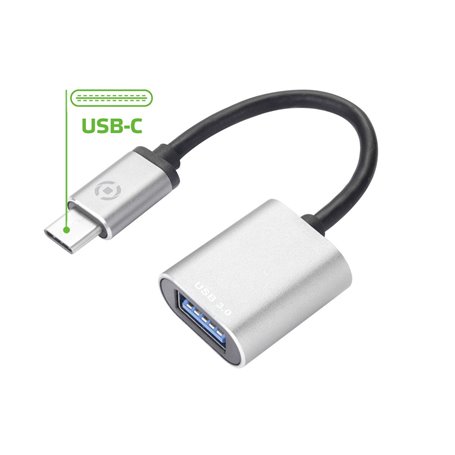 Câble USB A vers USB C Celly PROUSBCUSBDS Argenté