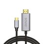 Adaptateur USB C vers HDMI Savio CL-171 Argenté 2 m