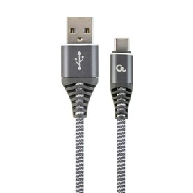 Câble USB A vers USB C GEMBIRD CC-USB2B-AMCM-1M-WB2 Gris Blanc/Gris 1,