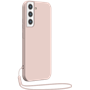 Coque Silicone + dragonne assortie Rose nude pour Samsung G S22+ 5G Bi