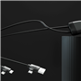 Câble 4 en 1 Ice-C Ecoresponsable USB A+C / USB C + Lightning 1m Noir 