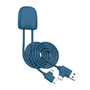 Câble 4 en 1 Ice-C Ecoresponsable USB A+C / USB C + Lightning 1m Bleu 