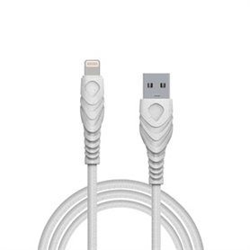 CABLE USB-A LIGHTNING 1M BLANC