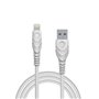 CABLE USB-A LIGHTNING 1M BLANC