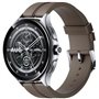 Watch 2 Pro BT Silver Brown Leather Strap