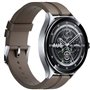 Watch 2 Pro BT Silver Brown Leather Strap