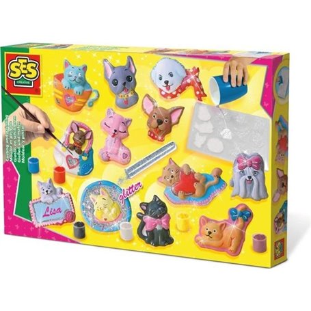 SES CREATIVE Moulage en plâtre chiens et chats