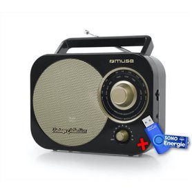 Muse M-055 RB - Radio Portable, FM/MW - Antenne FM pivotante - Prise A