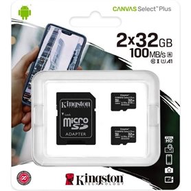 Kingston SDCS2/32GB-2P1A Canvas Select Plus microSDCard Class 10 (2x c