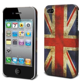 Muvit coque rigide drapeau UK vinyl pour iPhone 4