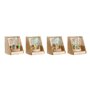 Jeu en bois DKD Home Decor Bois Multicouleur 4 Pièces 9 x 9 x 12 cm