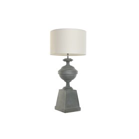 Lampe de bureau Home ESPRIT Blanc Gris Résine 35,5 x 35,5 x 79 cm